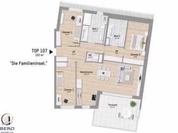 Bild - 4 Zimmer | Terrase | 2 Bäder | Lobau
