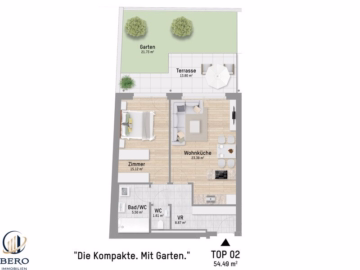 2 Zimmer mit Terrasse & Garten | U1 Großfeldsiedlung, 1210 Wien, Gartenwohnung